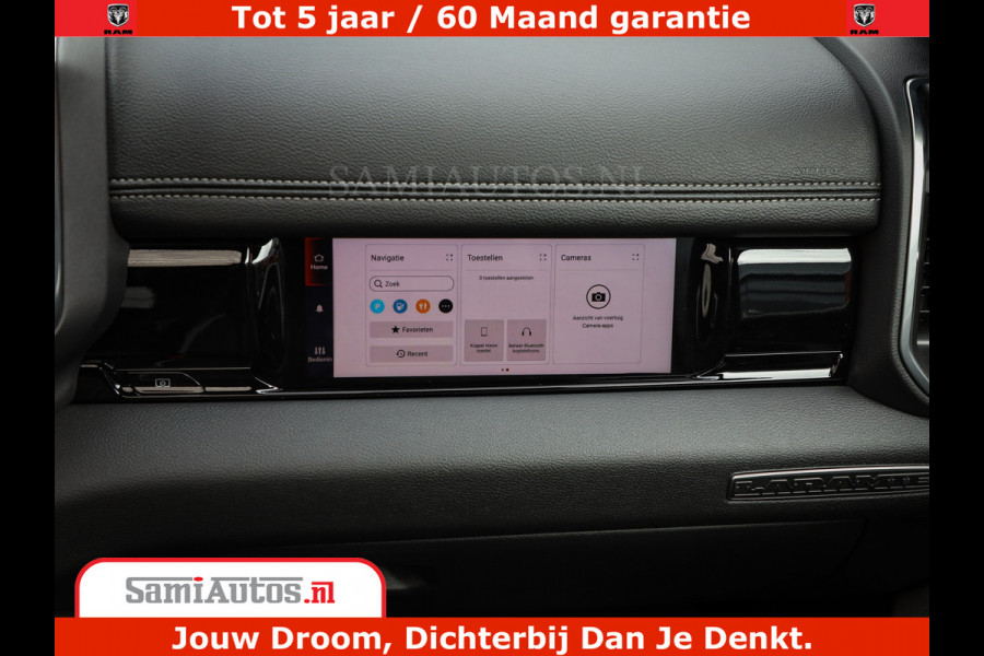 Dodge Ram 1500 Laramie Night | Face Lift | 420Pk 636 Nn | Extra Groot Scherm + Passagiers Scherm | Comfortabele Dubbele Cabine met Royale 5 Zitplaatsen | BPM vrij | Nu Leverbaar uit Voorraad | Voorraad Nr  2220 - 5039