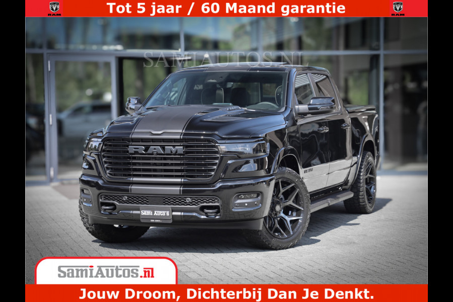 Dodge Ram 1500 Laramie Night | Face Lift | 420Pk 636 Nn | Extra Groot Scherm + Passagiers Scherm | Comfortabele Dubbele Cabine met Royale 5 Zitplaatsen | BPM vrij | Nu Leverbaar uit Voorraad | Voorraad Nr  2220 - 5039
