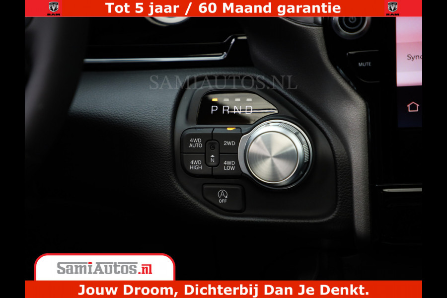 Dodge Ram 1500 Laramie Night | Face Lift | 420Pk 636 Nn | Extra Groot Scherm + Passagiers Scherm | Comfortabele Dubbele Cabine met Royale 5 Zitplaatsen | BPM vrij | Nu Leverbaar uit Voorraad | Voorraad Nr  2220 - 5039