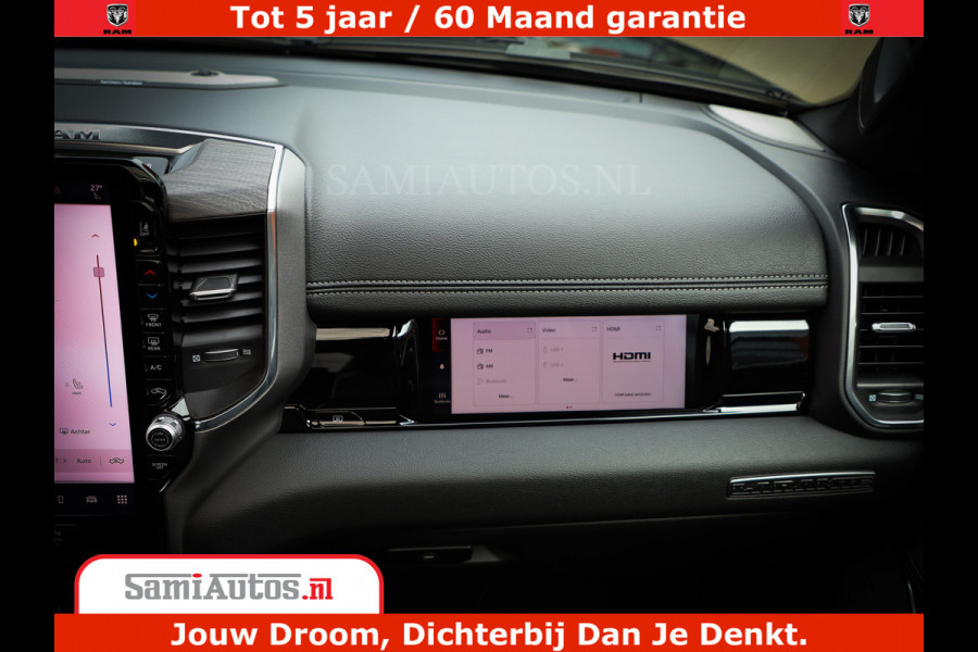 Dodge Ram 1500 Laramie Night | Face Lift | 420Pk 636 Nn | Extra Groot Scherm + Passagiers Scherm | Comfortabele Dubbele Cabine met Royale 5 Zitplaatsen | BPM vrij | Nu Leverbaar uit Voorraad | Voorraad Nr  2220 - 5039