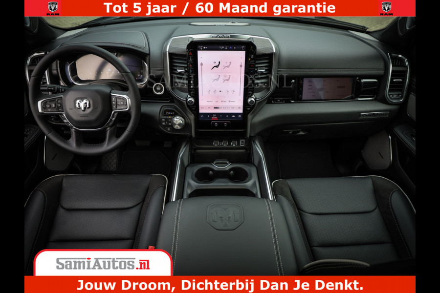 Dodge Ram 1500 Laramie Night | Face Lift | 420Pk 636 Nn | Extra Groot Scherm + Passagiers Scherm | Comfortabele Dubbele Cabine met Royale 5 Zitplaatsen | BPM vrij | Nu Leverbaar uit Voorraad | Voorraad Nr  2220 - 5039