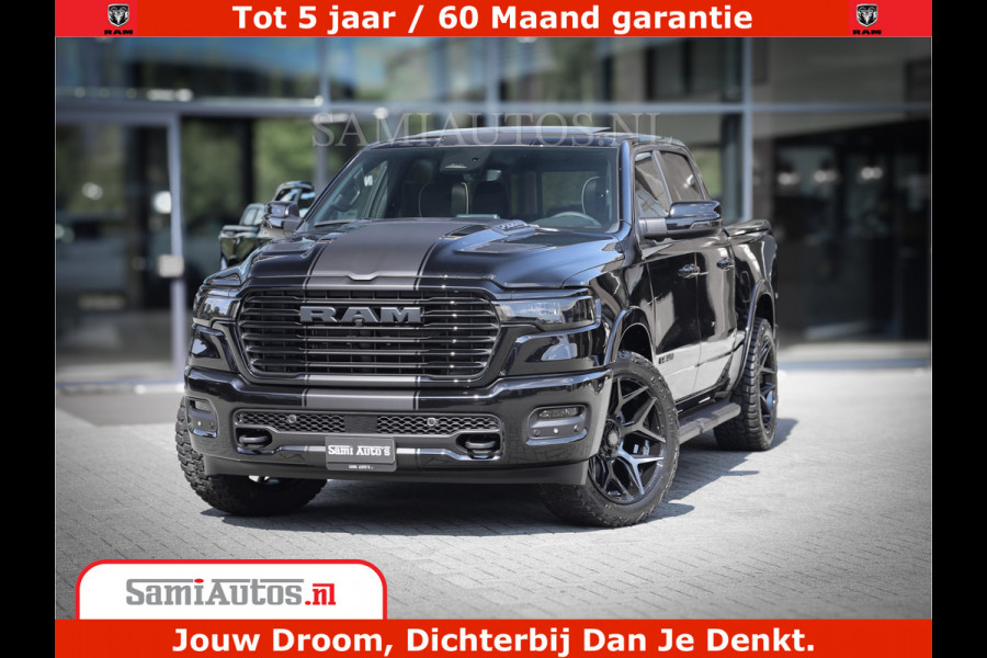 Dodge Ram 1500 Laramie Night | Face Lift | 420Pk 636 Nn | Extra Groot Scherm + Passagiers Scherm | Comfortabele Dubbele Cabine met Royale 5 Zitplaatsen | BPM vrij | Nu Leverbaar uit Voorraad | Voorraad Nr  2220 - 5039