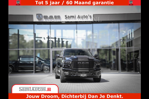 Dodge Ram 1500 Laramie Night | Face Lift | 420Pk 636 Nn | Extra Groot Scherm + Passagiers Scherm | Comfortabele Dubbele Cabine met Royale 5 Zitplaatsen | BPM vrij | Nu Leverbaar uit Voorraad | Voorraad Nr  2220 - 5039
