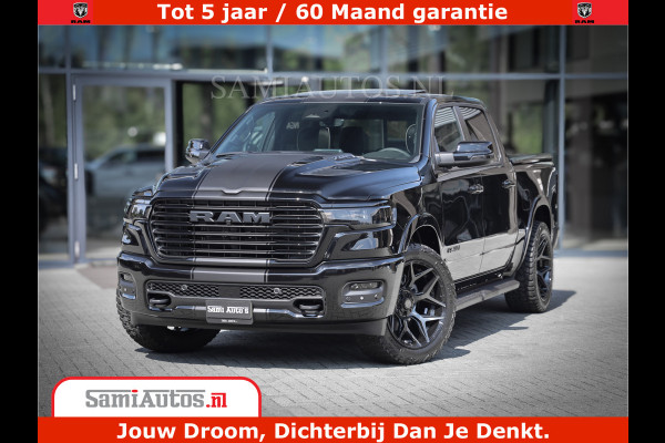 Dodge Ram 1500 Laramie Night | Face Lift | 420Pk 636 Nn | Extra Groot Scherm + Passagiers Scherm | Comfortabele Dubbele Cabine met Royale 5 Zitplaatsen | BPM vrij | Nu Leverbaar uit Voorraad | Voorraad Nr  2220 - 5039
