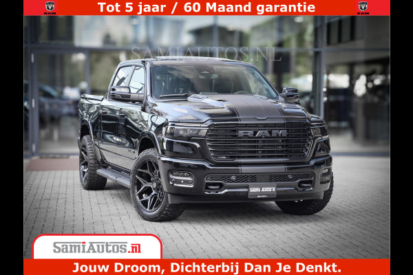 Dodge Ram 1500 Laramie Night | Face Lift | 420Pk 636 Nn | Extra Groot Scherm + Passagiers Scherm | Comfortabele Dubbele Cabine met Royale 5 Zitplaatsen | BPM vrij | Nu Leverbaar uit Voorraad | Voorraad Nr  2220 - 5039