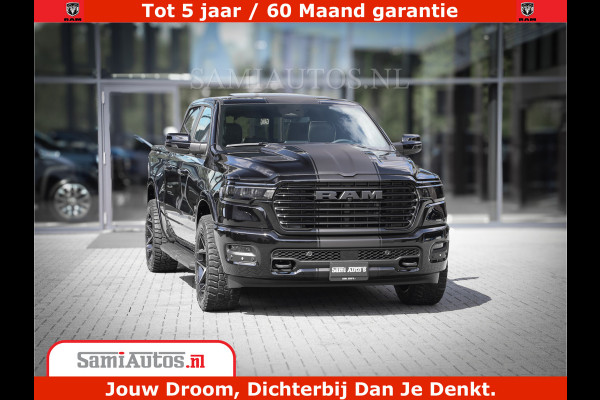 Dodge Ram 1500 Laramie Night | Face Lift | 420Pk 636 Nn | Extra Groot Scherm + Passagiers Scherm | Comfortabele Dubbele Cabine met Royale 5 Zitplaatsen | BPM vrij | Nu Leverbaar uit Voorraad | Voorraad Nr  2220 - 5039