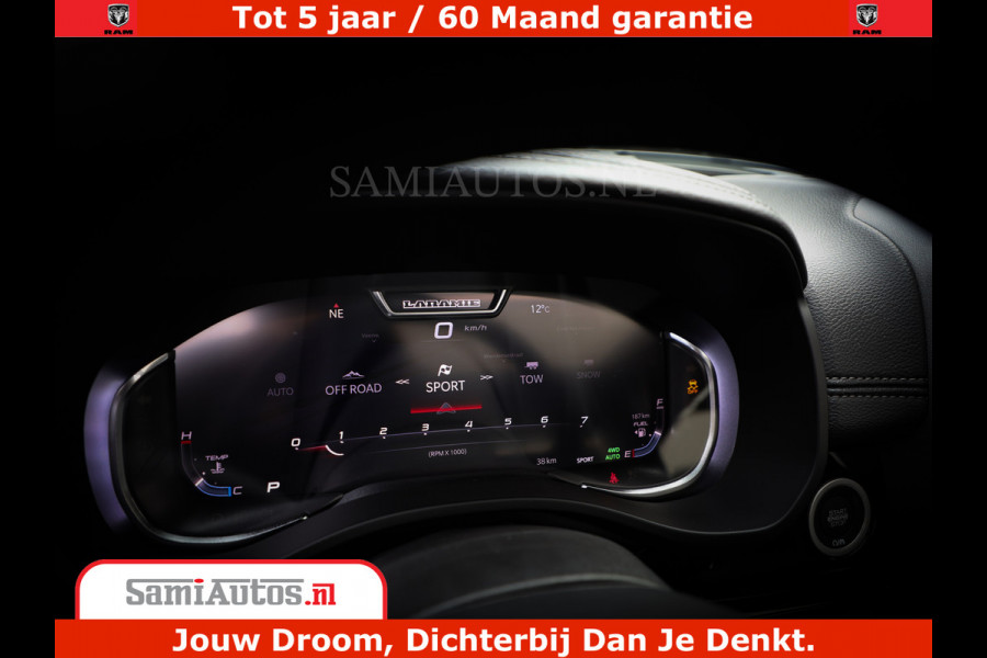 Dodge Ram 1500 Laramie Night | Face Lift | 420Pk 636 Nn | Extra Groot Scherm + Passagiers Scherm | Comfortabele Dubbele Cabine met Royale 5 Zitplaatsen | BPM vrij | Nu Leverbaar uit Voorraad | Voorraad Nr  2220 - 5039