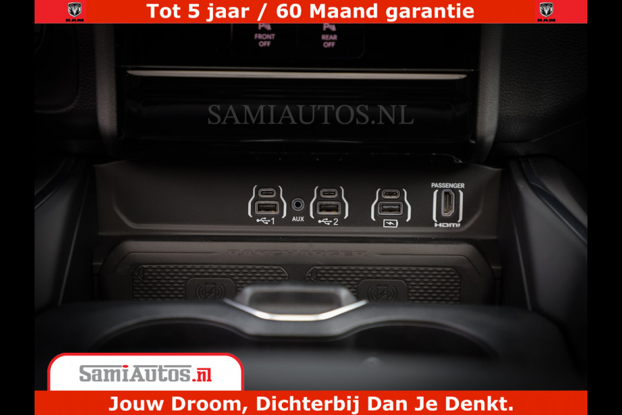 Dodge Ram 1500 Laramie Night | Face Lift | 420Pk 636 Nn | Extra Groot Scherm + Passagiers Scherm | Comfortabele Dubbele Cabine met Royale 5 Zitplaatsen | BPM vrij | Nu Leverbaar uit Voorraad | Voorraad Nr  2220 - 5039
