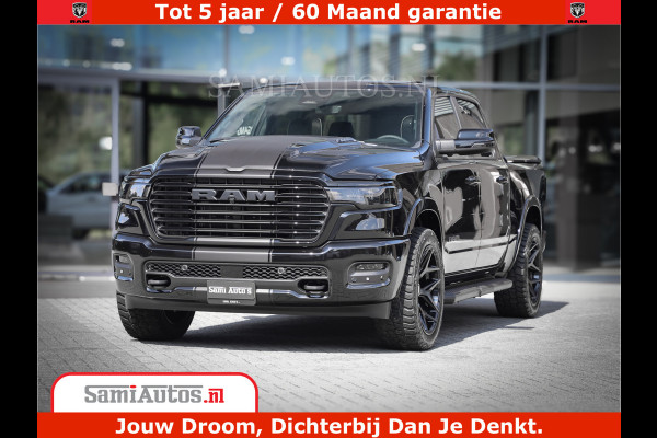Dodge Ram 1500 Laramie Night | Face Lift | 420Pk 636 Nn | Extra Groot Scherm + Passagiers Scherm | Comfortabele Dubbele Cabine met Royale 5 Zitplaatsen | BPM vrij | Nu Leverbaar uit Voorraad | Voorraad Nr  2220 - 5039