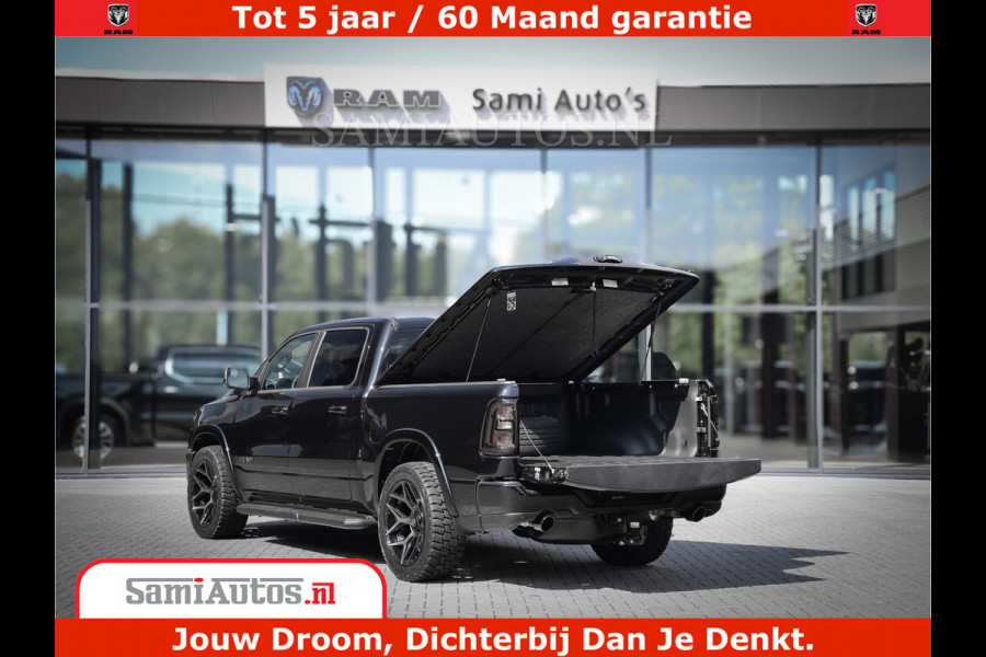 Dodge Ram 1500 Laramie Night | Face Lift | 420Pk 636 Nn | Extra Groot Scherm + Passagiers Scherm | Comfortabele Dubbele Cabine met Royale 5 Zitplaatsen | BPM vrij | Nu Leverbaar uit Voorraad | Voorraad Nr  2220 - 5039