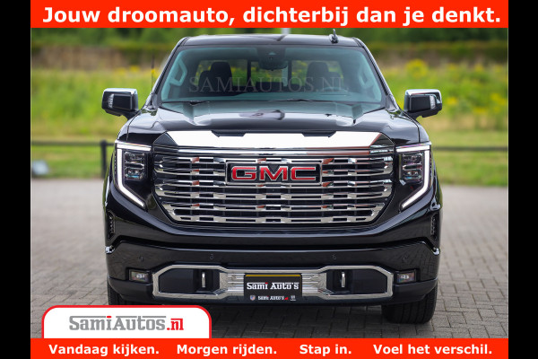 GMC Sierra DENALI | All-In Prijs | 6,2 V8 Full Option | De Meest Luxe Pick-Up in zijn Klasse | Comfortabele Dubbele Cabine met Royale 5 Zitplaatsen | BPM vrij | Nu Leverbaar uit Voorraad | Voorraad Nr 4420