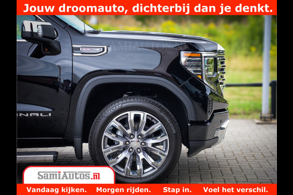 GMC Sierra DENALI | All-In Prijs | 6,2 V8 Full Option | De Meest Luxe Pick-Up in zijn Klasse | Comfortabele Dubbele Cabine met Royale 5 Zitplaatsen | BPM vrij | Nu Leverbaar uit Voorraad | Voorraad Nr 4420