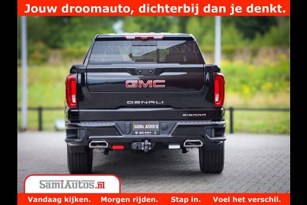 GMC Sierra DENALI | All-In Prijs | 6,2 V8 Full Option | De Meest Luxe Pick-Up in zijn Klasse | Comfortabele Dubbele Cabine met Royale 5 Zitplaatsen | BPM vrij | Nu Leverbaar uit Voorraad | Voorraad Nr 4420