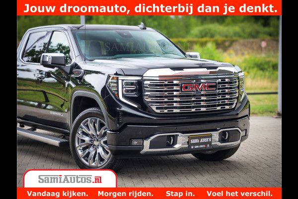 GMC Sierra DENALI | All-In Prijs | 6,2 V8 Full Option | De Meest Luxe Pick-Up in zijn Klasse | Comfortabele Dubbele Cabine met Royale 5 Zitplaatsen | BPM vrij | Nu Leverbaar uit Voorraad | Voorraad Nr 4420