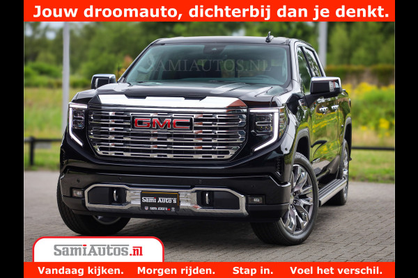 GMC Sierra DENALI | All-In Prijs | 6,2 V8 Full Option | De Meest Luxe Pick-Up in zijn Klasse | Comfortabele Dubbele Cabine met Royale 5 Zitplaatsen | BPM vrij | Nu Leverbaar uit Voorraad | Voorraad Nr 4420