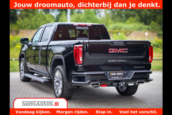 GMC Sierra DENALI | All-In Prijs | 6,2 V8 Full Option | De Meest Luxe Pick-Up in zijn Klasse | Comfortabele Dubbele Cabine met Royale 5 Zitplaatsen | BPM vrij | Nu Leverbaar uit Voorraad | Voorraad Nr 4420