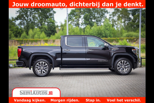 GMC Sierra DENALI | All-In Prijs | 6,2 V8 Full Option | De Meest Luxe Pick-Up in zijn Klasse | Comfortabele Dubbele Cabine met Royale 5 Zitplaatsen | BPM vrij | Nu Leverbaar uit Voorraad | Voorraad Nr 4420