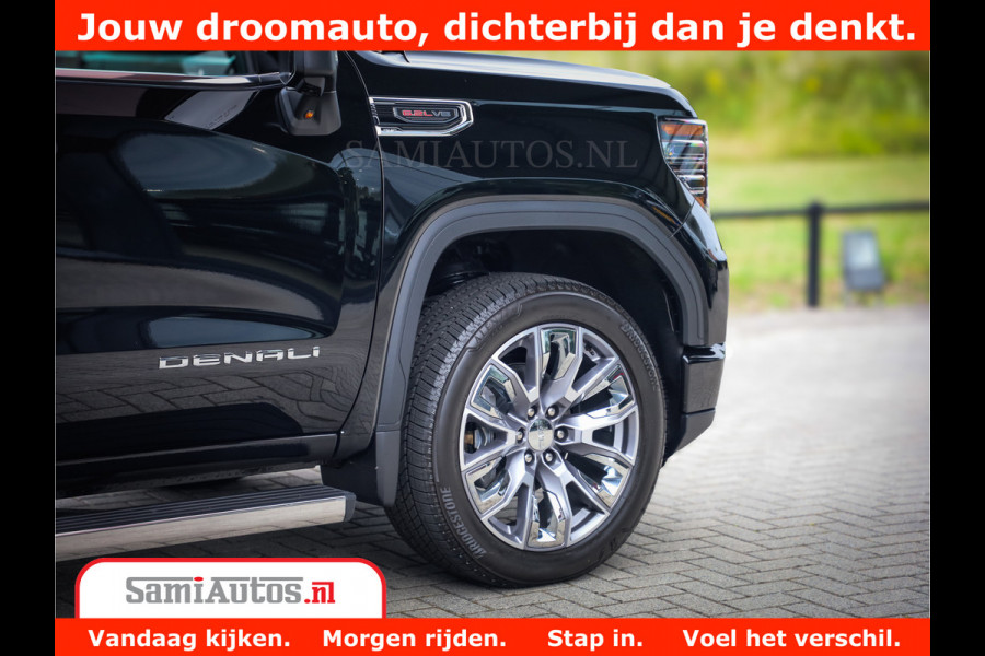 GMC Sierra DENALI | All-In Prijs | 6,2 V8 Full Option | De Meest Luxe Pick-Up in zijn Klasse | Comfortabele Dubbele Cabine met Royale 5 Zitplaatsen | BPM vrij | Nu Leverbaar uit Voorraad | Voorraad Nr 4420