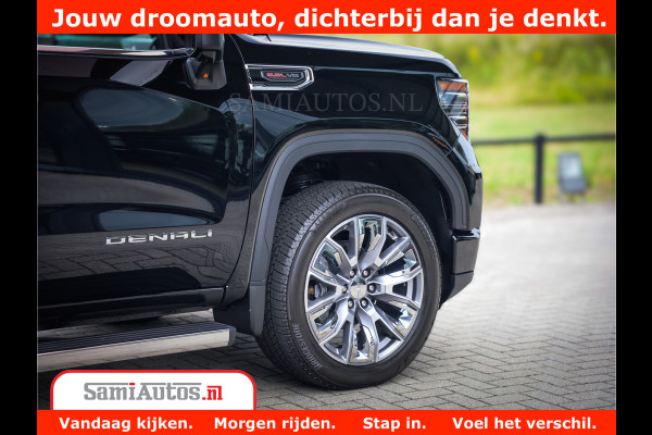 GMC Sierra DENALI | All-In Prijs | 6,2 V8 Full Option | De Meest Luxe Pick-Up in zijn Klasse | Comfortabele Dubbele Cabine met Royale 5 Zitplaatsen | BPM vrij | Nu Leverbaar uit Voorraad | Voorraad Nr 4420