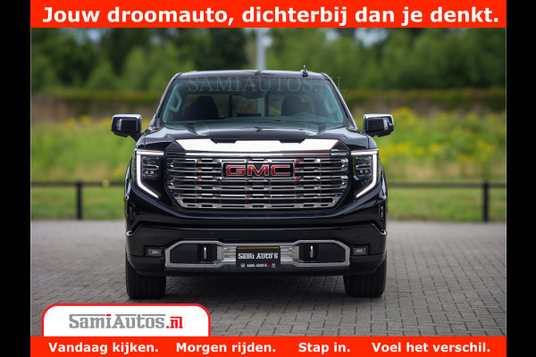 GMC Sierra DENALI | All-In Prijs | 6,2 V8 Full Option | De Meest Luxe Pick-Up in zijn Klasse | Comfortabele Dubbele Cabine met Royale 5 Zitplaatsen | BPM vrij | Nu Leverbaar uit Voorraad | Voorraad Nr 4420