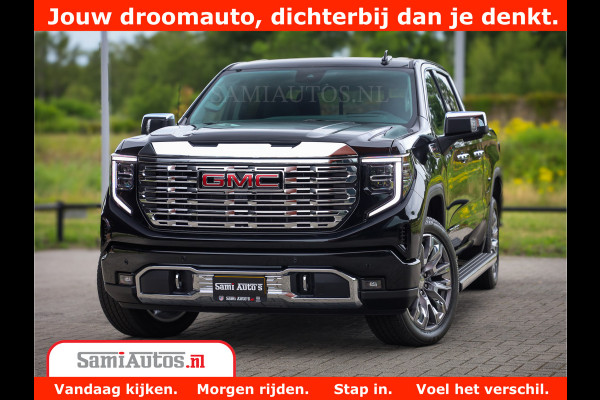 GMC Sierra DENALI | All-In Prijs | 6,2 V8 Full Option | De Meest Luxe Pick-Up in zijn Klasse | Comfortabele Dubbele Cabine met Royale 5 Zitplaatsen | BPM vrij | Nu Leverbaar uit Voorraad | Voorraad Nr 4420