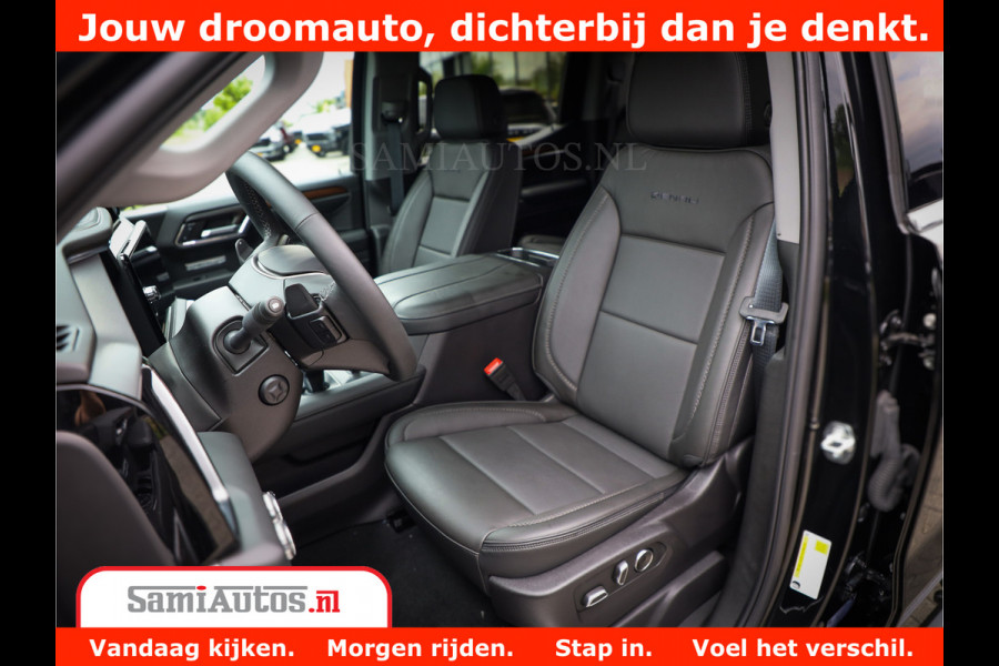 GMC Sierra DENALI | All-In Prijs | 6,2 V8 Full Option | De Meest Luxe Pick-Up in zijn Klasse | Comfortabele Dubbele Cabine met Royale 5 Zitplaatsen | BPM vrij | Nu Leverbaar uit Voorraad | Voorraad Nr 4420