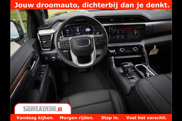 GMC Sierra DENALI | All-In Prijs | 6,2 V8 Full Option | De Meest Luxe Pick-Up in zijn Klasse | Comfortabele Dubbele Cabine met Royale 5 Zitplaatsen | BPM vrij | Nu Leverbaar uit Voorraad | Voorraad Nr 4420