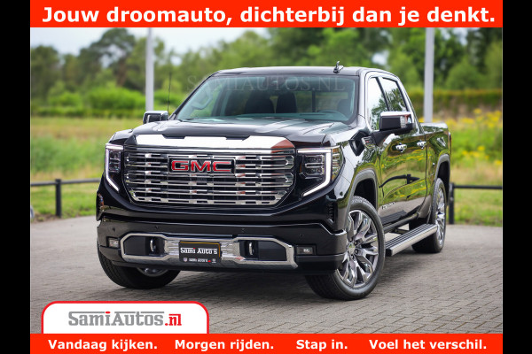 GMC Sierra DENALI | All-In Prijs | 6,2 V8 Full Option | De Meest Luxe Pick-Up in zijn Klasse | Comfortabele Dubbele Cabine met Royale 5 Zitplaatsen | BPM vrij | Nu Leverbaar uit Voorraad | Voorraad Nr 4420