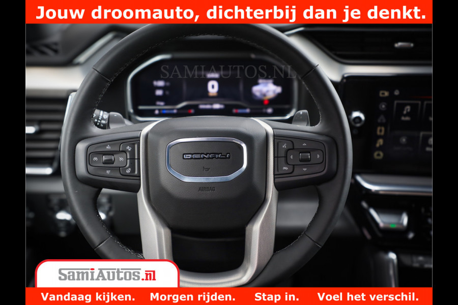 GMC Sierra DENALI | All-In Prijs | 6,2 V8 Full Option | De Meest Luxe Pick-Up in zijn Klasse | Comfortabele Dubbele Cabine met Royale 5 Zitplaatsen | BPM vrij | Nu Leverbaar uit Voorraad | Voorraad Nr 4420
