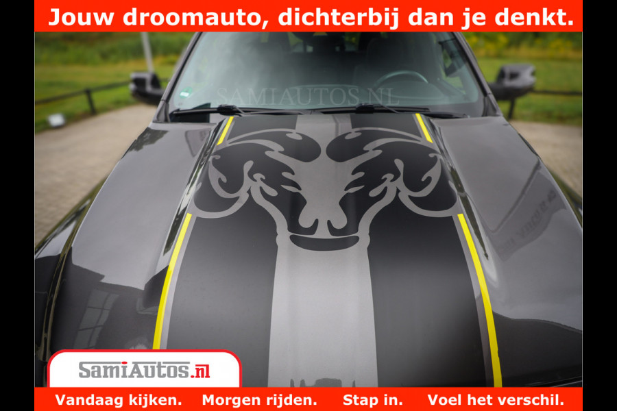 Dodge Ram 1500 LIMITED CUSTOM | FULL OPTION | LUCHT REMSYSTEEM | LUCHT VERING | 360 CAM | 200L LPG | PANORAMA | 4X4 V8 5.7 | 3500KG | MEMORY | WIDE BODYKIT | AMBILIGHT | MICKEY THOMPSON BANDEN |