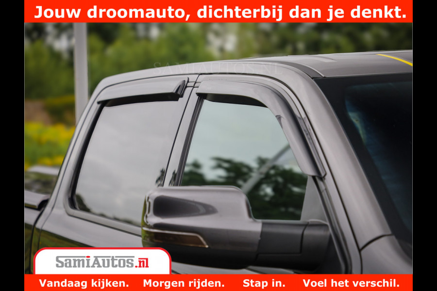 Dodge Ram 1500 LIMITED CUSTOM | FULL OPTION | LUCHT REMSYSTEEM | LUCHT VERING | 360 CAM | 200L LPG | PANORAMA | 4X4 V8 5.7 | 3500KG | MEMORY | WIDE BODYKIT | AMBILIGHT | MICKEY THOMPSON BANDEN |