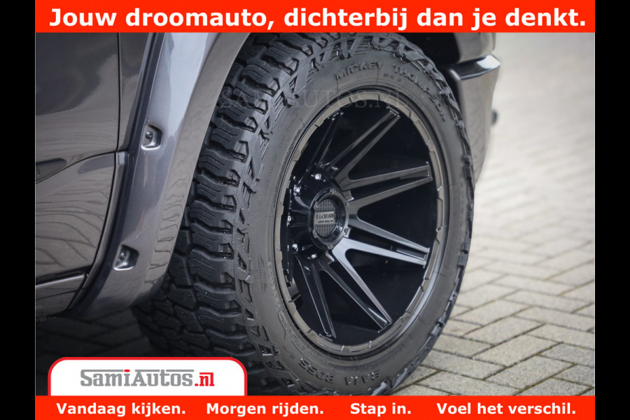 Dodge Ram 1500 LIMITED CUSTOM | FULL OPTION | LUCHT REMSYSTEEM | LUCHT VERING | 360 CAM | 200L LPG | PANORAMA | 4X4 V8 5.7 | 3500KG | MEMORY | WIDE BODYKIT | AMBILIGHT | MICKEY THOMPSON BANDEN |