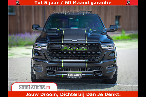 Dodge Ram 1500 Limited Night High Output 540HP 706Nm | Massage + Full Option | De Meest Luxe en Volle Pick-Up in zijn Klasse | Comfortabele Dubbele Cabine met Royale 5 Zitplaatsen | BPM vrij | Nu Leverbaar uit Voorraad | Voorraad Nr 2300 - 7689