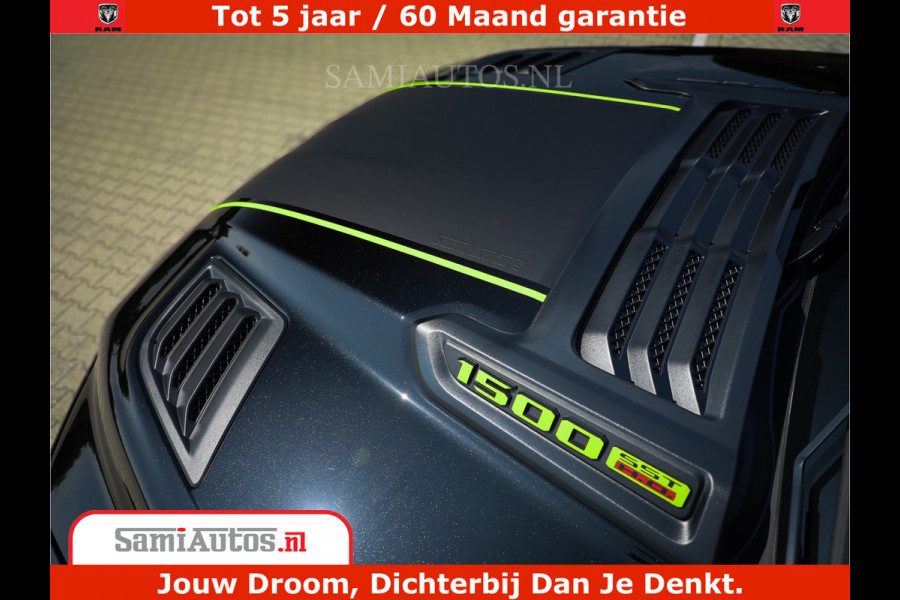 Dodge Ram 1500 Limited Night High Output 540HP 706Nm | Massage + Full Option | De Meest Luxe en Volle Pick-Up in zijn Klasse | Comfortabele Dubbele Cabine met Royale 5 Zitplaatsen | BPM vrij | Nu Leverbaar uit Voorraad | Voorraad Nr 2300 - 7689