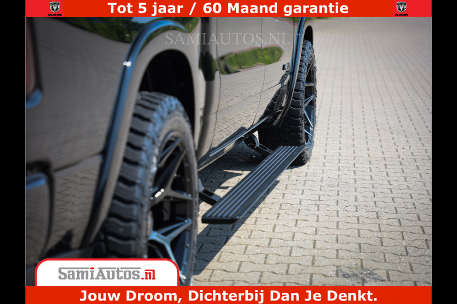 Dodge Ram 1500 Limited Night High Output 540HP 706Nm | Massage + Full Option | De Meest Luxe en Volle Pick-Up in zijn Klasse | Comfortabele Dubbele Cabine met Royale 5 Zitplaatsen | BPM vrij | Nu Leverbaar uit Voorraad | Voorraad Nr 2300 - 7689