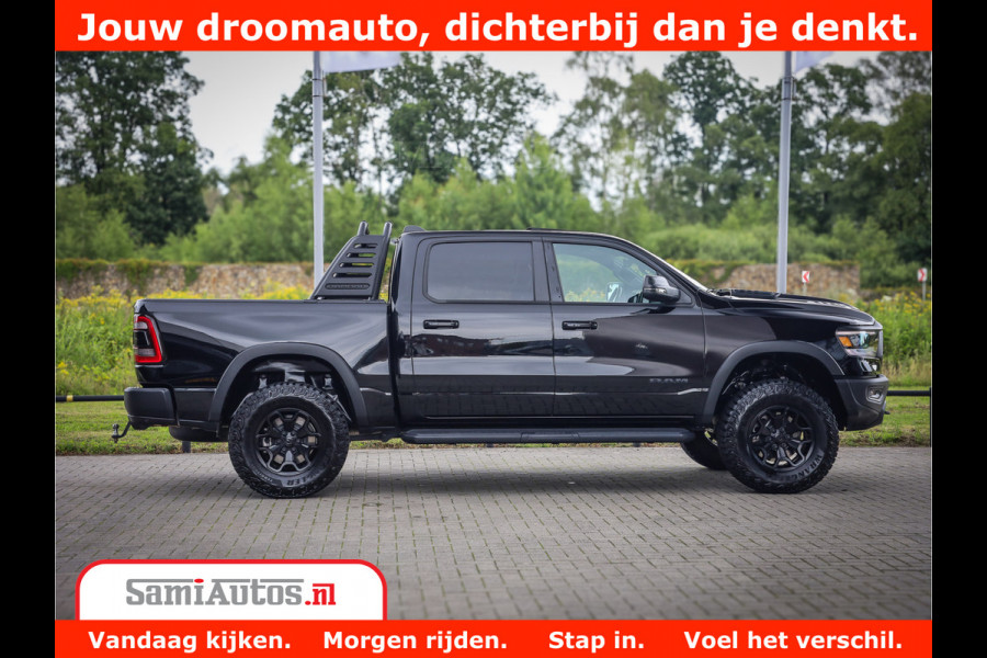 Dodge Ram 1500 REBEL TRX STYLE | BODY LIFT | RAM BAR | 4X4 | LPG | HUD HEADUP | DIGI CLUSTER | 360CAM | ADAPTIVE CRUISE | RAM BAR ROLLCOVER | Comfortabele Dubbele Cabine met Royale 5 Zitplaatsen |