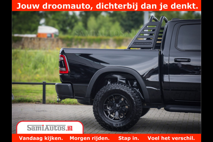 Dodge Ram 1500 REBEL TRX STYLE | BODY LIFT | RAM BAR | 4X4 | LPG | HUD HEADUP | DIGI CLUSTER | 360CAM | ADAPTIVE CRUISE | RAM BAR ROLLCOVER | Comfortabele Dubbele Cabine met Royale 5 Zitplaatsen |