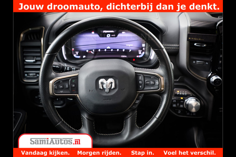 Dodge Ram 1500 REBEL TRX STYLE | BODY LIFT | RAM BAR | 4X4 | LPG | HUD HEADUP | DIGI CLUSTER | 360CAM | ADAPTIVE CRUISE | RAM BAR ROLLCOVER | Comfortabele Dubbele Cabine met Royale 5 Zitplaatsen |