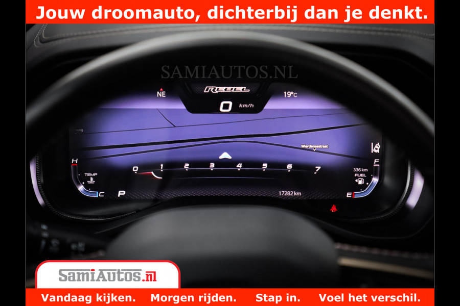 Dodge Ram 1500 REBEL TRX STYLE | BODY LIFT | RAM BAR | 4X4 | LPG | HUD HEADUP | DIGI CLUSTER | 360CAM | ADAPTIVE CRUISE | RAM BAR ROLLCOVER | Comfortabele Dubbele Cabine met Royale 5 Zitplaatsen |