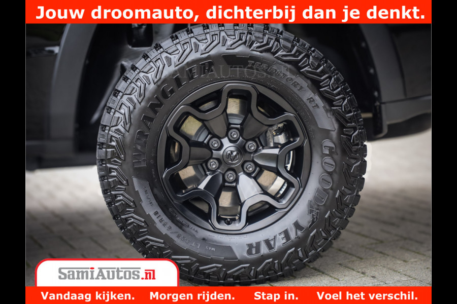 Dodge Ram 1500 REBEL TRX STYLE | BODY LIFT | RAM BAR | 4X4 | LPG | HUD HEADUP | DIGI CLUSTER | 360CAM | ADAPTIVE CRUISE | RAM BAR ROLLCOVER | Comfortabele Dubbele Cabine met Royale 5 Zitplaatsen |