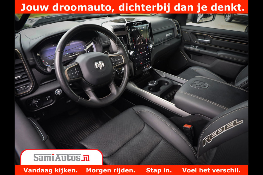 Dodge Ram 1500 REBEL TRX STYLE | BODY LIFT | RAM BAR | 4X4 | LPG | HUD HEADUP | DIGI CLUSTER | 360CAM | ADAPTIVE CRUISE | RAM BAR ROLLCOVER | Comfortabele Dubbele Cabine met Royale 5 Zitplaatsen |