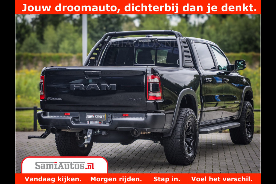 Dodge Ram 1500 REBEL TRX STYLE | BODY LIFT | RAM BAR | 4X4 | LPG | HUD HEADUP | DIGI CLUSTER | 360CAM | ADAPTIVE CRUISE | RAM BAR ROLLCOVER | Comfortabele Dubbele Cabine met Royale 5 Zitplaatsen |