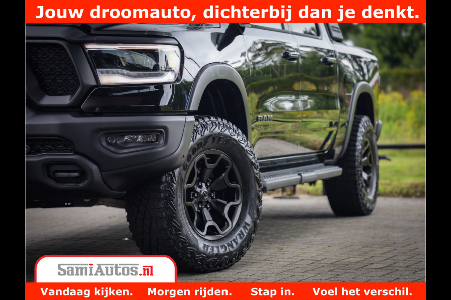 Dodge Ram 1500 REBEL TRX STYLE | BODY LIFT | RAM BAR | 4X4 | LPG | HUD HEADUP | DIGI CLUSTER | 360CAM | ADAPTIVE CRUISE | RAM BAR ROLLCOVER | Comfortabele Dubbele Cabine met Royale 5 Zitplaatsen |
