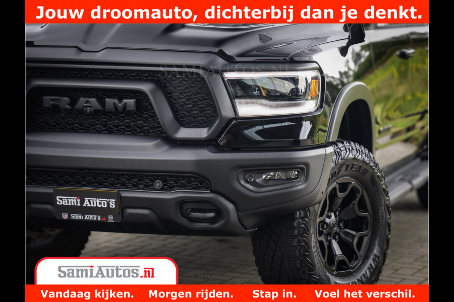 Dodge Ram 1500 REBEL TRX STYLE | BODY LIFT | RAM BAR | 4X4 | LPG | HUD HEADUP | DIGI CLUSTER | 360CAM | ADAPTIVE CRUISE | RAM BAR ROLLCOVER | Comfortabele Dubbele Cabine met Royale 5 Zitplaatsen |