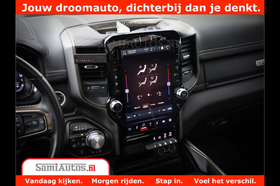 Dodge Ram 1500 REBEL TRX STYLE | BODY LIFT | RAM BAR | 4X4 | LPG | HUD HEADUP | DIGI CLUSTER | 360CAM | ADAPTIVE CRUISE | RAM BAR ROLLCOVER | Comfortabele Dubbele Cabine met Royale 5 Zitplaatsen |