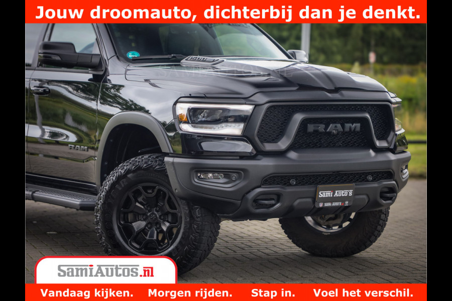 Dodge Ram 1500 REBEL TRX STYLE | BODY LIFT | RAM BAR | 4X4 | LPG | HUD HEADUP | DIGI CLUSTER | 360CAM | ADAPTIVE CRUISE | RAM BAR ROLLCOVER | Comfortabele Dubbele Cabine met Royale 5 Zitplaatsen |