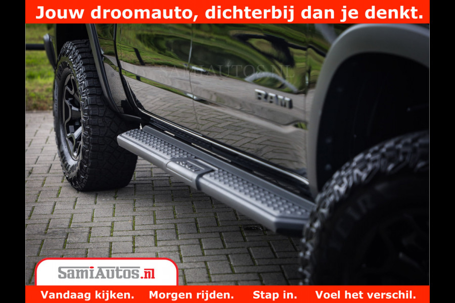 Dodge Ram 1500 REBEL TRX STYLE | BODY LIFT | RAM BAR | 4X4 | LPG | HUD HEADUP | DIGI CLUSTER | 360CAM | ADAPTIVE CRUISE | RAM BAR ROLLCOVER | Comfortabele Dubbele Cabine met Royale 5 Zitplaatsen |