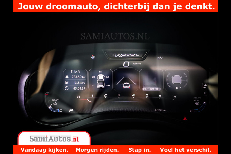 Dodge Ram 1500 REBEL TRX STYLE | BODY LIFT | RAM BAR | 4X4 | LPG | HUD HEADUP | DIGI CLUSTER | 360CAM | ADAPTIVE CRUISE | RAM BAR ROLLCOVER | Comfortabele Dubbele Cabine met Royale 5 Zitplaatsen |