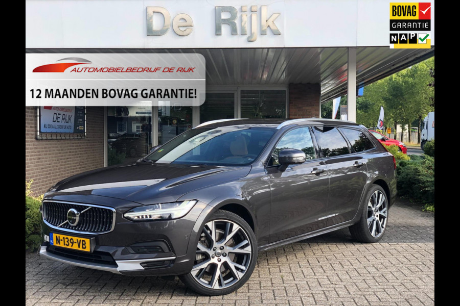 Volvo V90 Cross Country 2.0 B5 AWD Pro | Pano, Stoel+Stuurverw, Ventilatie, Leder, 360 Camera, Navi, 21'' LMV | Dealeronderhouden|