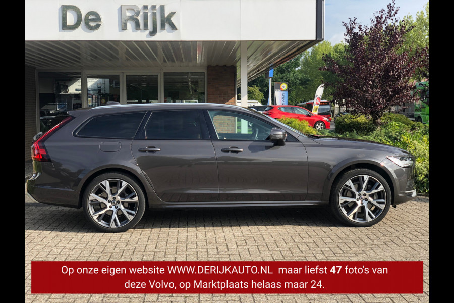 Volvo V90 Cross Country 2.0 B5 AWD Pro | Pano, Stoel+Stuurverw, Ventilatie, Leder, 360 Camera, Navi, 21'' LMV | Dealeronderhouden|